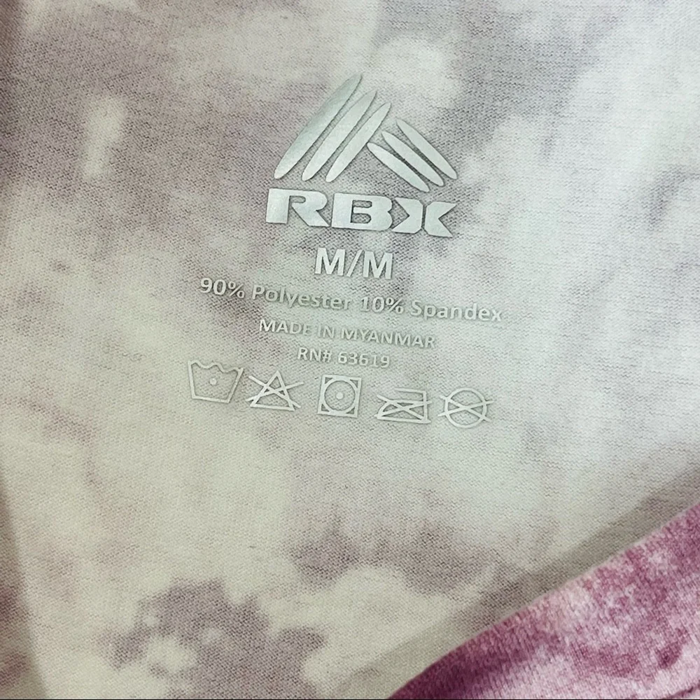 RBX SWEATSHIRT moisture wicking Flexibility PEACH SKIN  stylish marbled purple M - Picture 8 of 11
